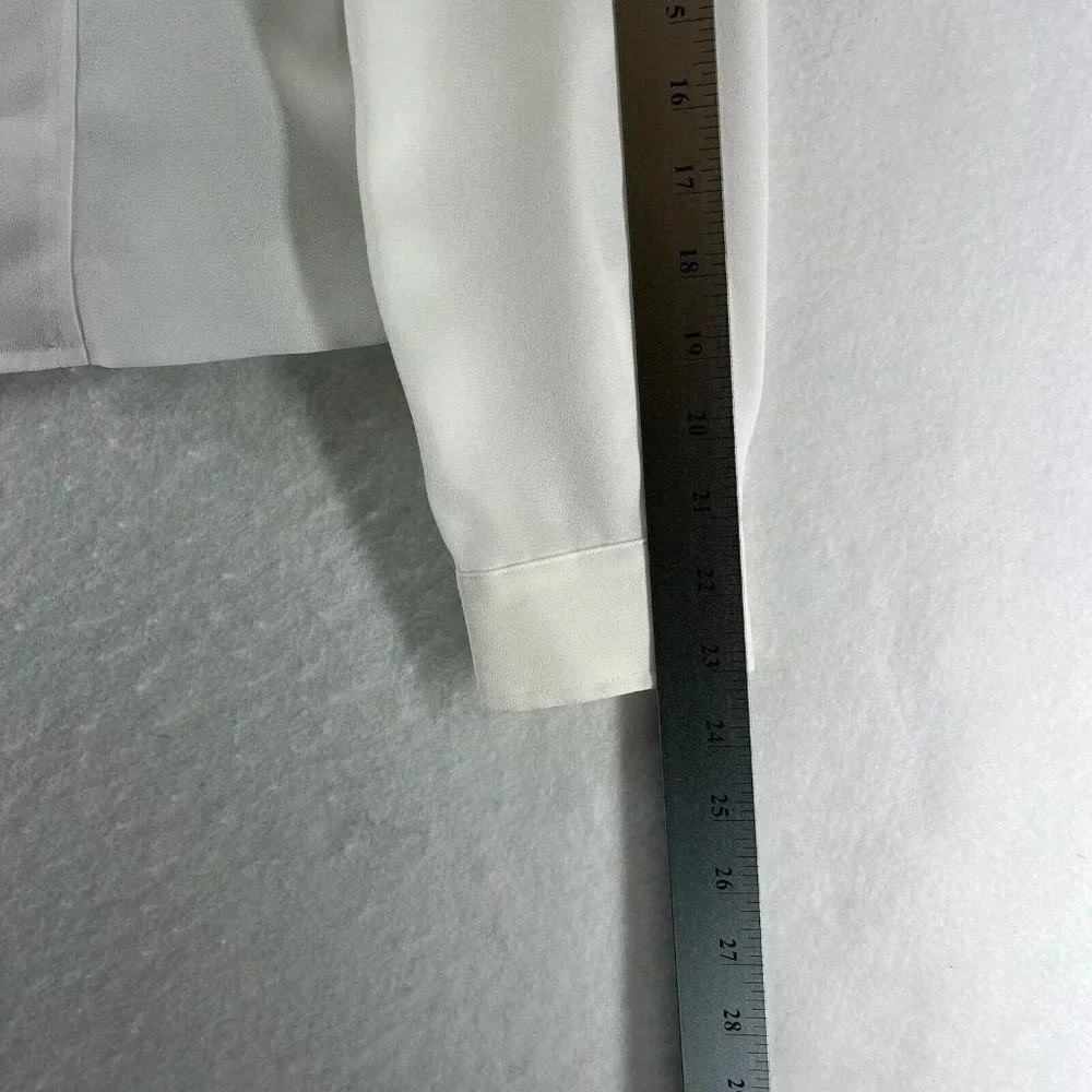 Appleseed's Blazer Womens Size 6P Notch Single Breasted Long Sleeve White - Picture 10 of 10